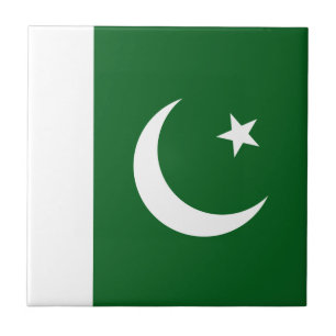 Pakistan Flag Ceramic Tile Tegeltje