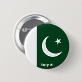 Pakistan Flag Cute Patriotic Ronde Button 5,7 Cm (Voorkant /achterkant)