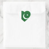 Pakistan Flag Heart Sticker (Tas)