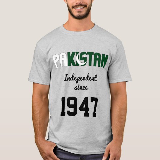 Pakistan Flag Independence Celebration T-shirt (Voorkant)