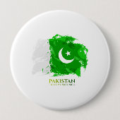 Pakistan Flag Independence Day Ronde Button 4,0 Cm (Voorkant)