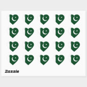 Pakistan Flag Patriotic Hart Sticker (Vel)