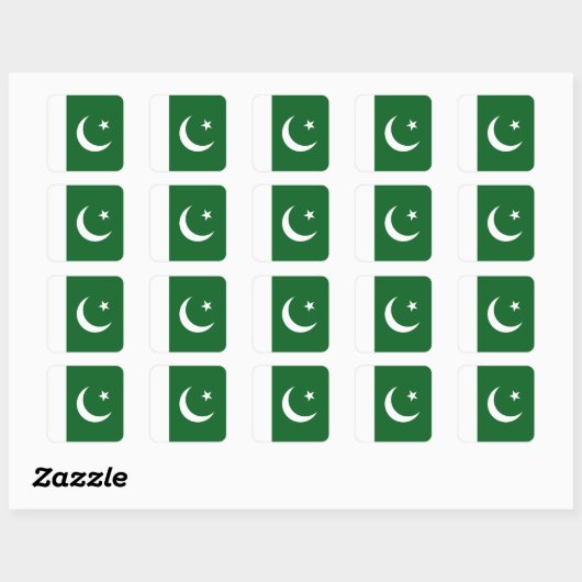 Pakistan Flag Sticker (Vel)