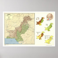 Pakistan - Gedetailleerde kaart - 1973