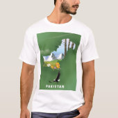 Pakistan heeft de reiskaart geïllustreerd. t-shirt (Voorkant)