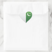 Pakistan houdt van vlag trots hart sticker (Tas)