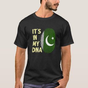 Pakistan in mijn DNA Pakistaans vlaggenteam Pakist T-shirt