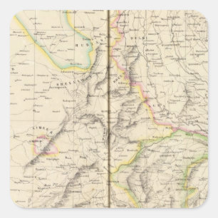 Pakistan, India 82 Vierkante Sticker