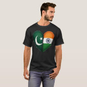 Pakistan - India Heart T-shirt (Voorkant volledig)