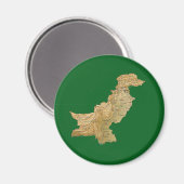 Pakistan Kaart Magnet (Voorkant / Achterkant)