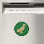 Pakistan Kaart Magnet (Insitu (Vaatwasser))