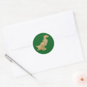Pakistan kaart sticker (Envelop)