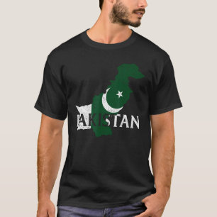 Pakistan Landkaart Vlag Trots Pakistaans Patriot T-shirt