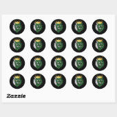 Pakistan Lion King Flag Ronde Sticker (Vel)