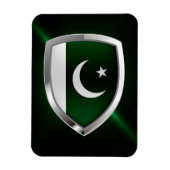 Pakistan Metallic Embleem Magneet (Verticaal)