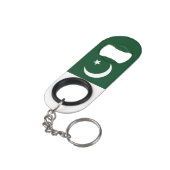 Pakistan National Flag Patriotic Mini Flessenopener (Achterkant Gekanteld)