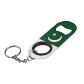 Pakistan National Flag Patriotic Mini Flessenopener (Voorkant Gekanteld)