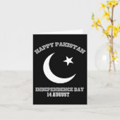 Pakistan Onafhankelijkheidsdag 14 augustus Kaart (Gele Bloem)