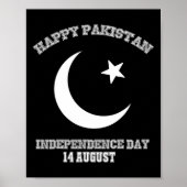 Pakistan Onafhankelijkheidsdag 14 augustus Poster (Voorkant)