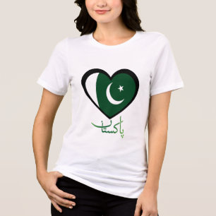 Pakistan Onafhankelijkheidsdag 14 Augustus Vlag Ha Tri-Blend Shirt