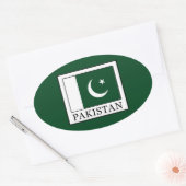 Pakistan Ovale Sticker (Envelop)
