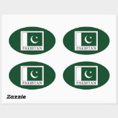 Pakistan Ovale Sticker (Vel)