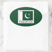 Pakistan Ovale Sticker (Tas)