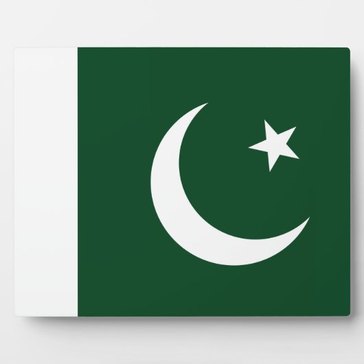 Pakistan - Pakistaanse vlag Fotoplaat (Voorkant)