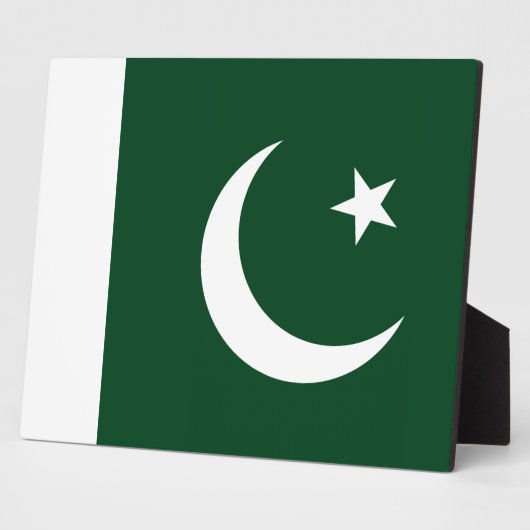 Pakistan - Pakistaanse vlag Fotoplaat (Zijkant)