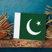 Pakistan - Pakistaanse vlag Fotoplaat (Zijkant)