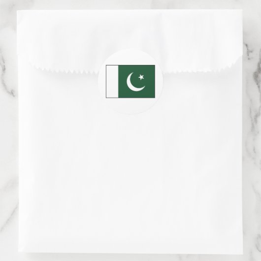Pakistan - Pakistaanse vlag Ronde Sticker (Tas)