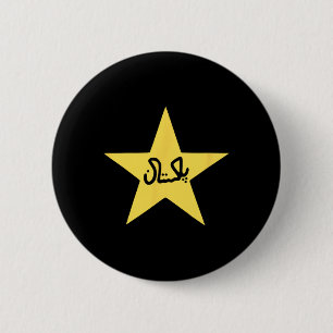 Pakistan Pakistaanse Vlag Ster Cricket Heren Dames Ronde Button 5,7 Cm