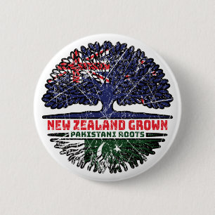 Pakistan Pakistani Nieuw-Zeeland - Nieuw-Zeelandse Ronde Button 5,7 Cm