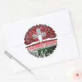 Pakistan Pakistanisch Schweizer Schweiz Baum Ronde Sticker (Envelop)