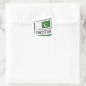 Pakistan Pride X-vlag Vierkante Sticker (Tas)