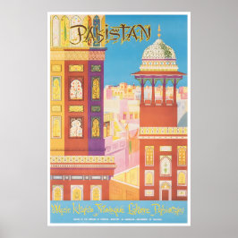 Pakistan Print Lahore Reisposter Kunst (XR1920)a