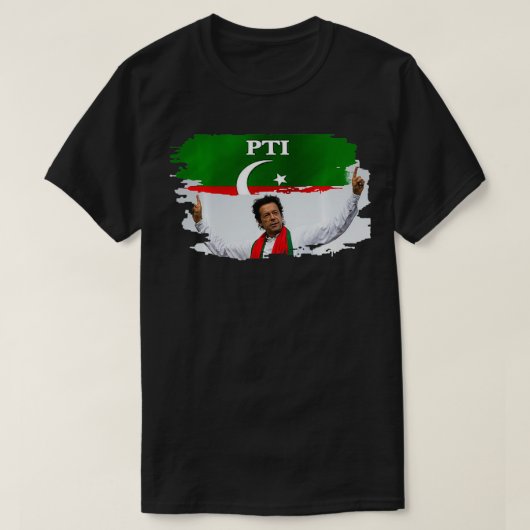 Pakistan PTI Partij Imran Khan Pakistani T-shirt (Design voorkant)