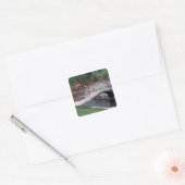 Pakistan, regio Skardu. Shangri La Lodge Vierkante Sticker (Envelop)