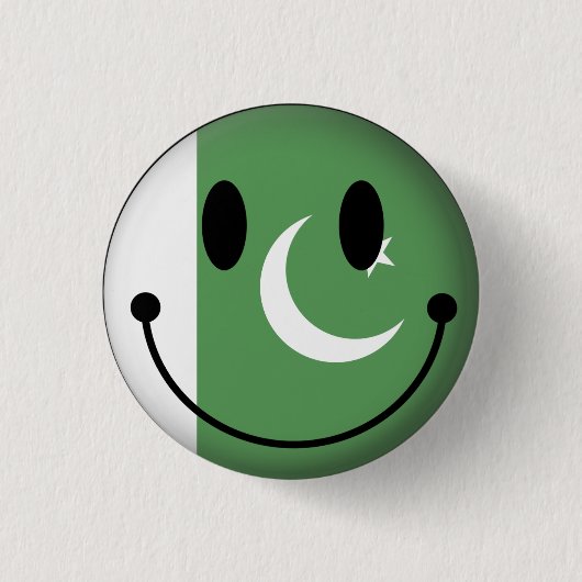 Pakistan Ronde Button 3,2 Cm (Voorkant)