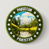 Pakistan Ronde Button 7,6 Cm (Voorkant)