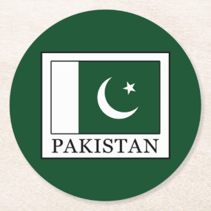 Pakistan Ronde Kartonnen Onderzetter