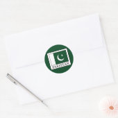 Pakistan Ronde Sticker (Envelop)