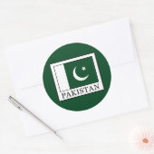 Pakistan Ronde Sticker (Envelop)