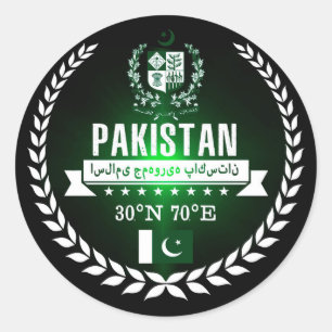 Pakistan Ronde Sticker