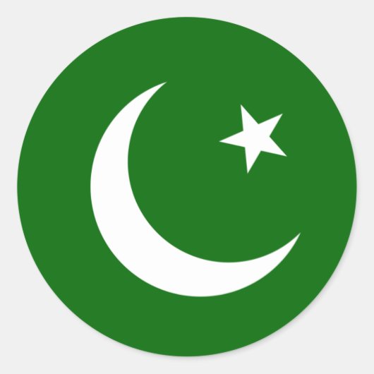 pakistan ronde sticker (Voorkant)