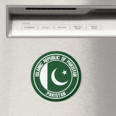 Pakistan Round Emblem Magneet (Insitu (Vaatwasser))