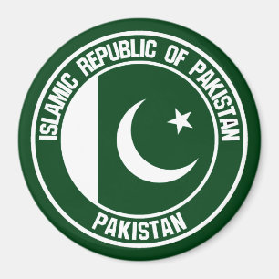 Pakistan Round Emblem Magneet