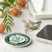 Pakistan Round Emblem Sleutelhanger (Zijkant)