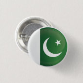 Pakistan Round Icon-vlag Ronde Button 3,2 Cm (Voorkant /achterkant)