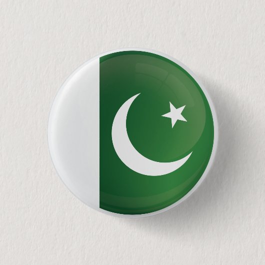 Pakistan Round Icon-vlag Ronde Button 3,2 Cm (Voorkant)